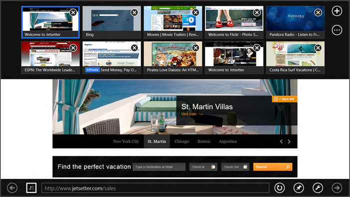 IE10 in Windows 8 IE10 in Windows 8